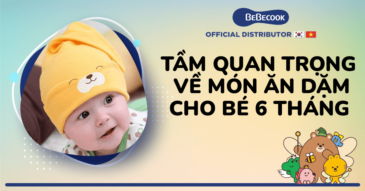 Tầm quan trọng về món ăn dặm cho bé 6 tháng BeBecook