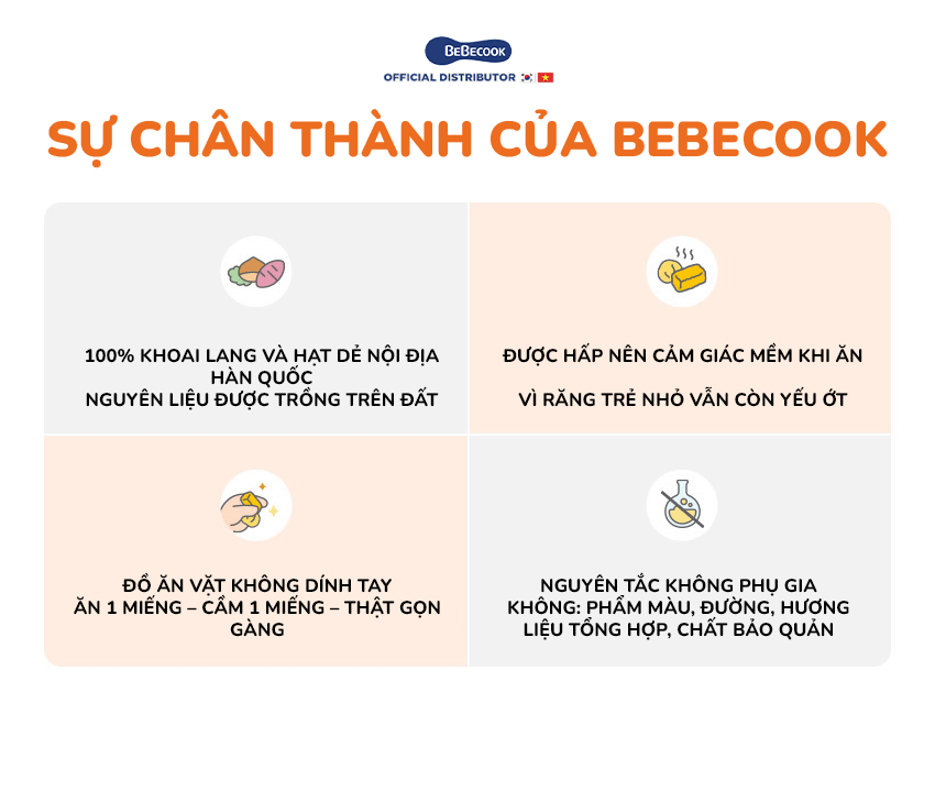 Hạt dẻ ngọt BeBecook - Khoai lang ngọt BeBecook (2)