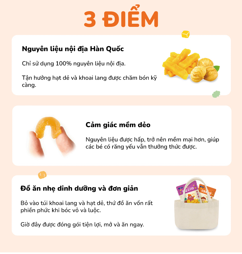 Hạt dẻ ngọt BeBecook - Khoai lang ngọt BeBecook (7)