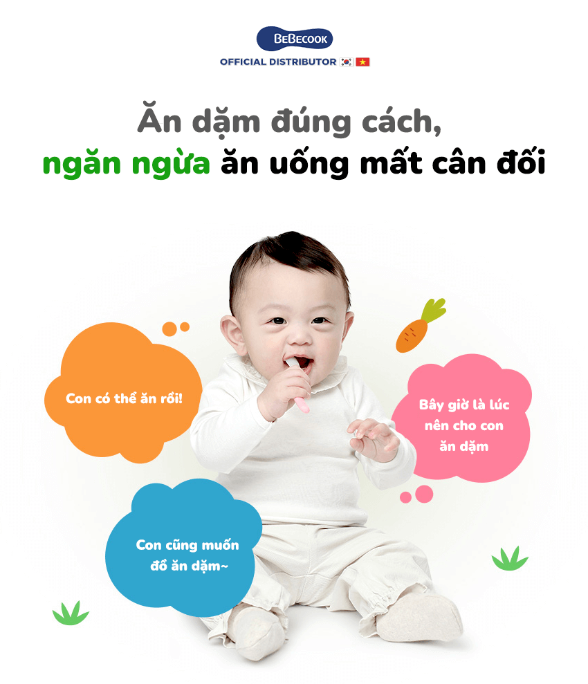 Ăn dặm cho bé đúng cách